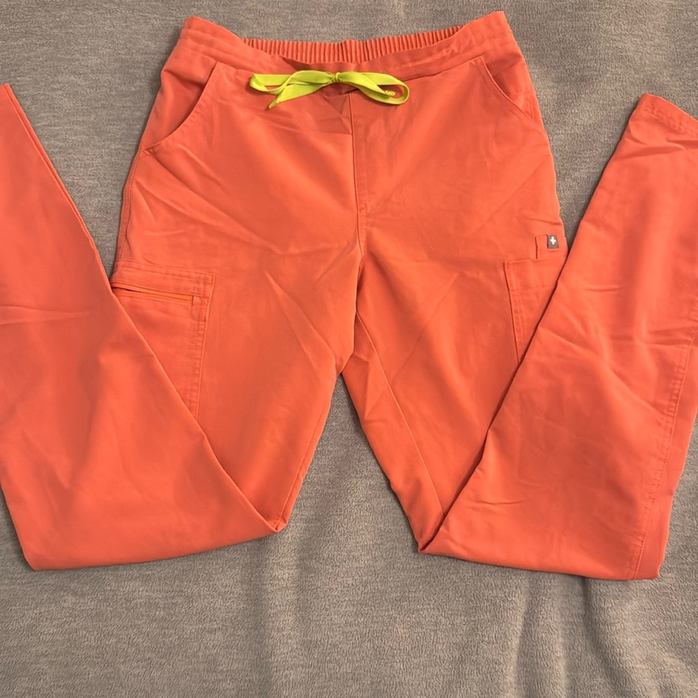 Women’s Hot Coral Yola- Tall Skinny Scrub Pants